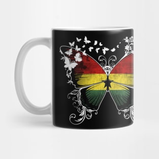 Ghana Flag Butterfly Mug